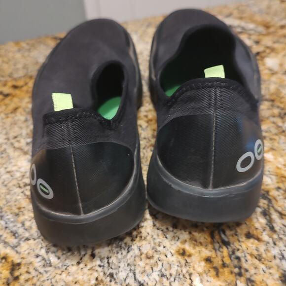 OOfos OOmg eeZe Low Recovery Slip On Shoes Sneakers Black Women's Sz 8 - Picture 11 of 14